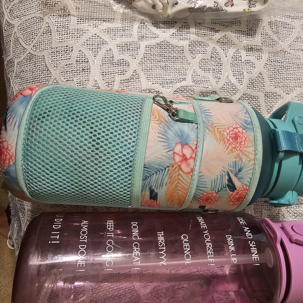 Amazon Essentials Pink and Teal Water Bottles - Picture 2 of 3
